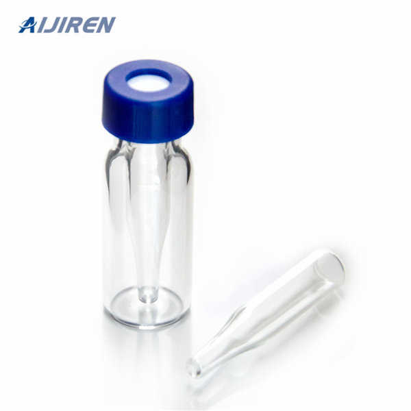 Waters hplc vial inserts with mandrel interior and polymer 